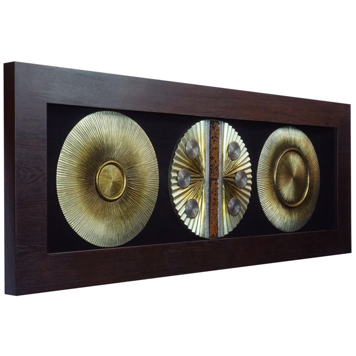 Bungalow Rose Medallion Trio Shadow Box Wall Décor Wayfair